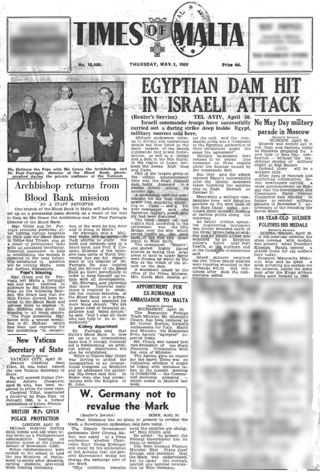 Times of Malta 1969