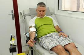 The 10,000th Blood Donor on the mobile unit